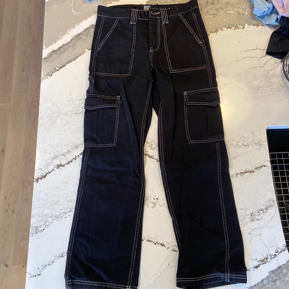 Black cargo jeans. BDG urban outfitters brand!! really cute jeans